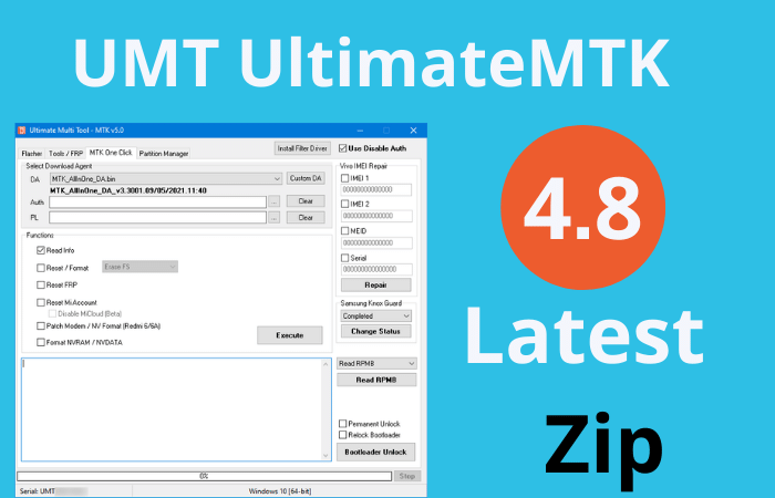 UMT UltimateMTK 4.8 Latest Setup Zip File Download