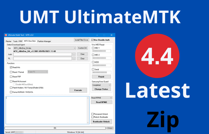 UMT UltimateMTK 4.4 Latest Setup File Download