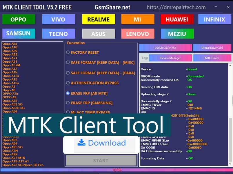 mtk client tool v5.2 free